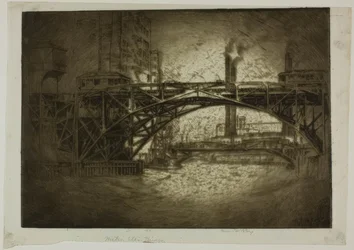 Chicago - Metropolitan Hochbahnbrücke