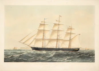 Das berühmte Eisenschiff Chile 767 Tonnen Register, im Besitz von Messrs Seymour Peacock & Co aus London