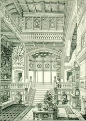 Halle und Treppenhaus, aus 
