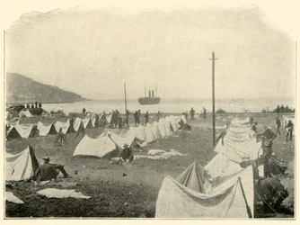 St. Paul in der Bucht, schießt über den Hügel...24. Juni, Spanisch-Amerikanischer Krieg, 1898