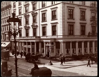 Das St. James Hotel, nordöstliche Ecke von Broadway und 26. oder 27. Straße, New York, 1896