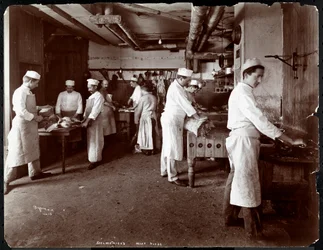 Das Fleischhaus im Hotel Delmonico, 1902 (Silbergelatineabzug)