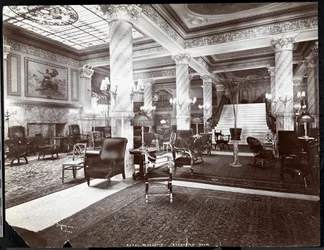 Der Empfangsraum im Hotel Majestic, 1902