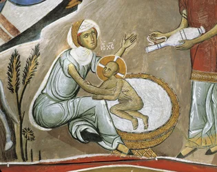 Fresko der Jungfrau Maria und Jesus Christus, Panagia Too Araka, Byzantinisch, Troodos-Gebirge, Zypern