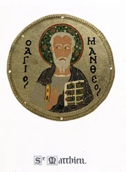Heiliger Matthäus - in "Geschichte und Denkmäler der byzantinischen Emaille" von N. Kondakow