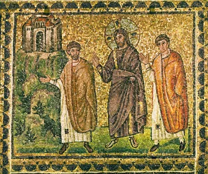 Christus erscheint den Aposteln auf dem Weg nach Emmaus