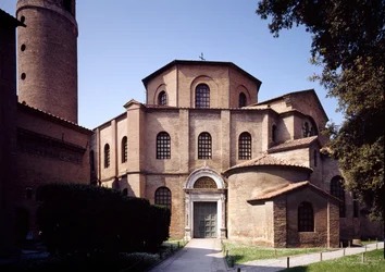 Fassade der Kirche, ca. 547 n. Chr.