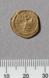 Halber Tremissis von Justinian I., Konstantinopel, 527-565 (Gold)
