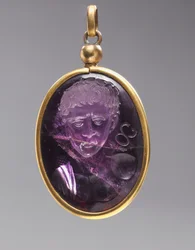 Intaglio mit männlichem Porträtbüste, 500er Jahre
