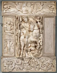 Der triumphierende Kaiser, bekannt als Barberini-Diptychon, 500-550 n. Chr.