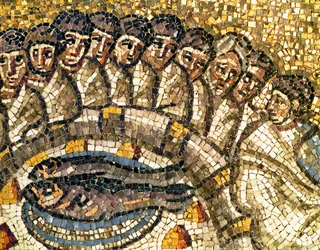 Die Fische und Apostel (Detail)