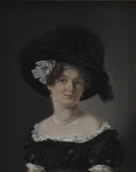 Mathilde Theresia von Irgens-Bergh, geborene Holsten, die Frau von Mathias Friis von Irgens-Bergh