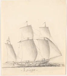 Louger unter vollen Segeln