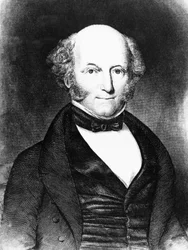 Porträt von Martin Van Buren (1782-1862), amerikanischer Anwalt und Politiker, der als 8. Präsident der Vereinigten Staaten von 1837 bis 1841 diente, Gravur