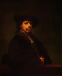 Kopie von Rembrandts Selbstporträt, 1926