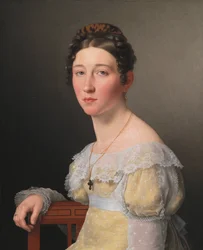 Porträt von Emilie Henriette Massmann, Verlobte von Frederik Wilhelm Caspar von Benzon