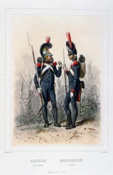 Sappeur und Kanonier, Napoleons kaiserliche Garde, 1859