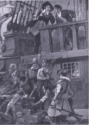 Wie General Blake Seeschlachten kämpfte, Illustration aus 