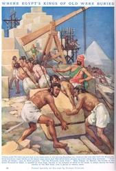 Wo die alten Könige Ägyptens begraben wurden, Illustration aus 