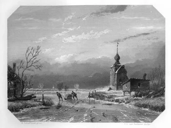 Der Winter von 1740, Niederlande, ca. 1870