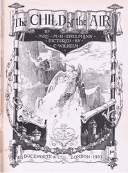 Titelseitengestaltung, aus The Child of the Air, veröffentlicht von Duckworth
