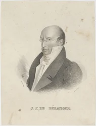Porträt von Pierre-Jean de Béranger 1780-1857