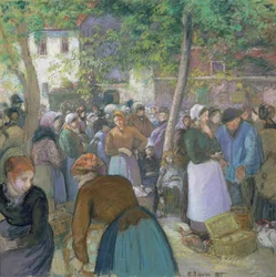 Geflügelmarkt in Gisors
