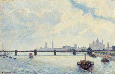 Charing Cross Bridge, London, 1890