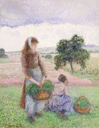 Bauern tragen Körbe; Paysanne Portant au Panier, 1888