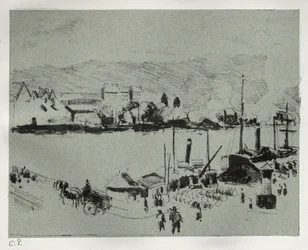 Quai Boieldieu in Rouen, ca. 1896
