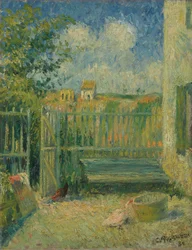 Der Hof des Maison Rondest, Pontoise