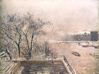 Der Louvre im Schnee, 1902