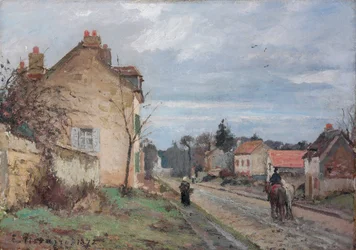 Die Straße nach Louveciennes; La route de Louveciennes, 1872