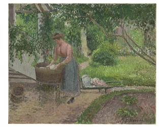 Wäscherin im Garten von Eragny, 1899