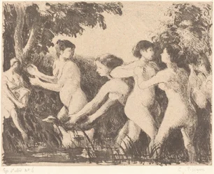Badende ringen, ca. 1896