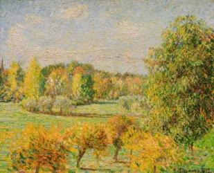 Herbstwirkung, der Nussbaum, Eragny
