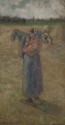 Frau auf dem Feld
