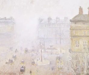 Place du Theatre Francais: Nebeleffekt