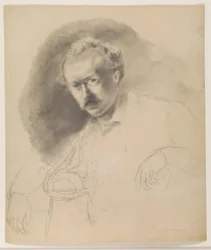 Porträt des Malers Fritz Melbye (1826-1869)