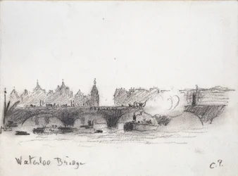 Studie der Waterloo-Brücke, ca. 1900