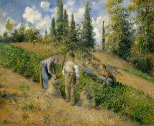 Die Ernte, Pontoise La Récolte, Pontoise, 1881