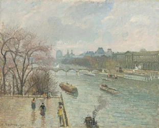 Der Louvre, Nachmittag, Regenwetter