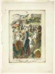 Der Markt in Gisors; Rue Cappeville