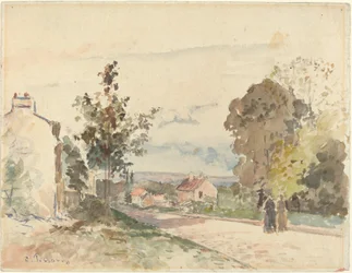 Die Straße von Versailles nach Louveciennes