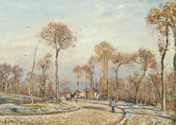 Die Straße nach Versailles, Louveciennes: Morgenfrost