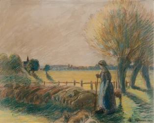 Die Hirtin von Eragny, ca. 1890er