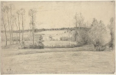 Bäume und Wiesen bei Eragny
