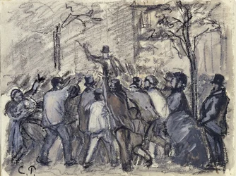 Städtischer Aufstand in Paris