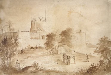 Ansicht einer Militärfestung, Christiansfort, Charlotte Amalie, St. Thomas, Westindien