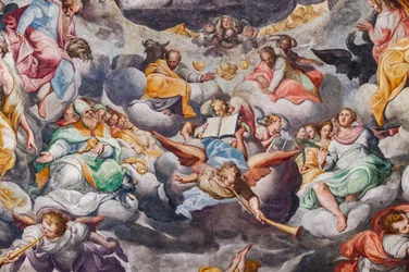 Engel, die Musik spielen (Detail)